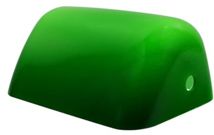 Glas Bankerlampenschirm Grün, Retro Ersatz aus Glas für Tischlampen | Leicht Abnehmbar und Montierbar, Dekorative Lichtstreuung, Geeignet für Schlafzimmer und Arbeitszimmer