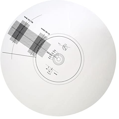 Placa de Calibración de Pastillas para Tocadiscos 3mm Acrílico