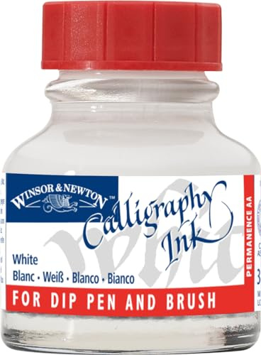 Winsor & Newton Encre de Calligraphie Flacon 30ml 702 Blanc Série 1