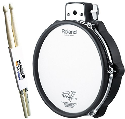 Roland PDX-100 V-Drum Meshhead Pad 10 + keepdrum Drumsticks