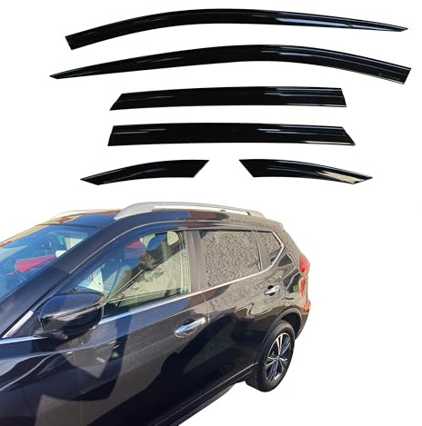 AUTO CLOVER Wind Deflectors Set for Nissan X-Trail 2014-2021 (6 pieces)