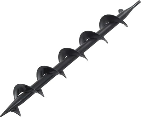 vidaXL Erdbohrer Erdlochbohrer Pfahlbohrer Bohrer Erdbohrgerät Pfostenbohrer Zaunbohre Schneckenbohrer Erdloch Bohrer Garten Stahl 75x600mm