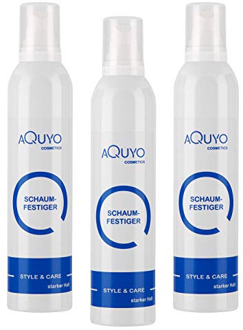 Style & Care Schaumfestiger starker Halt (3er Pack - 3x 300ml) | Haarschaum für Haarstyling | Haarfestiger zum individuellen Stylen der Haare