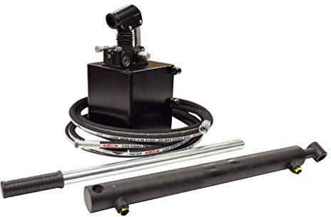 Flowfit Hydraulische Doppelhub-Handpumpe, Anhänger/Kippset, zum Heben von 2,5 Tonnen, Hub: 400 mm, Hub: 2,5 Tonnen, Hub: 400 mm.