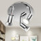 Aigostar- Lámpara de Techo Focos LED,Plafón con 3 Focos GU10 Base,ø200mm,Ajustable y Giratorio Lámpara de techo paradormitorio, cocina, salón, pasillo,Sin Bombilla.