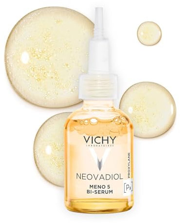 Vichy Neovadiol Meno 5 BI-Serum, Reaktivierende Gesichtscreme mit 5-facher Anti-Age-Wirkung und Zwei-Phasen-Formel, Gegen Altersflecken, Straffend und sofort einziehend, 30 ml