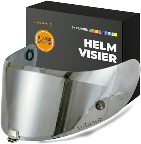 Everalo Helm Visier für HJC RPHA 70 - RPHA 11 - HJ26 - HJ-26ST | Exklusives Ersatzvisier, kompatibel mit Antifog-Scheibe und Tear-Off