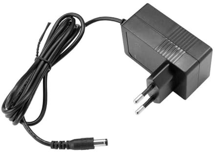 OcioDual Cargador 12V, AC/DC Adaptador 100-240v 50/60hz, Transformador 12V, Adaptador Universal, Fuente Alimentación 2A, Conector DC 5.5 x 2.5mm, Alimentador de Pared Enchufe EU 2 Pin