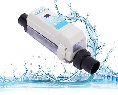 EC8 Der Pool Salzchlorator,50m³/13209 Gallon mit Intelligenter Steuerung für Schwimmbäder,Selbstreinigender Pool-Salzwasser-Salzwasser-Chlorinator 8g/h（Modell: EC8）