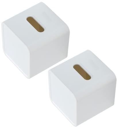 PRETYZOOM 2 Stück Taschentuchboxen Papierhandtücher Toilettenpapieretui Taschentuchhalter Dekorativer Papierhandtuchhalter Taschentücher Würfelboxen Papierspender