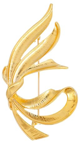 Unimooie Band Knoten Brosche für Damen Frauen Bogenbrosche Chinesische Knoten Brosche Geschenk Schal Mantel Brosche