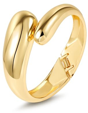 ALEXCRAFT Armreif Breit Groß Chunky Cuff Armbänder für Damen Frauen Herren