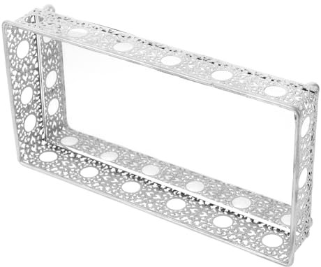 LIFKOME Dekoratives Rechteckiges Tablett Aus Metall Mit Spiegeloberfläche Großes Vintage-waschtisch-tablett Für Schmuck Und Kosmetik-aufbewahrung Vielseitig Einsetzbar Im Badezimmer
