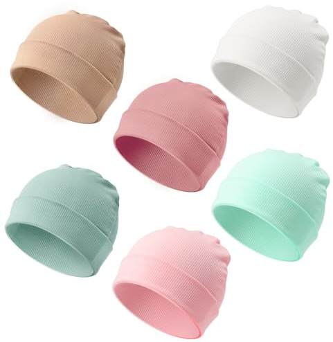 DRESHOW Neugeborenes Baby Mütze Hut Beanie Bekleidung Unisex Infant Hut Kindergarten Mütze Baby Jungen Mädchen 0-3 Monate