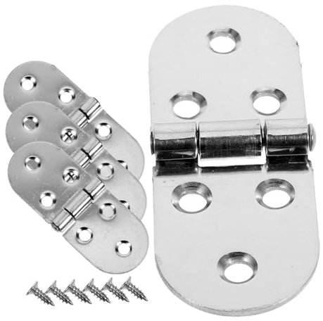 OSALADI 4piezas Inoxidable Semicircular Con Tornillos Silenciosa Para Puertas Proyectos Diy Resistente Corrosión y Duradera