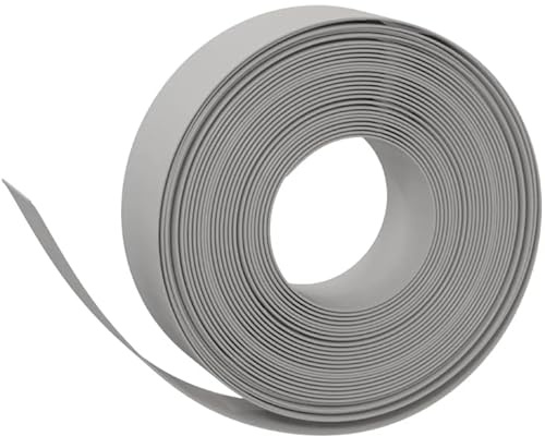 Rasenkanten Set 5 STK. 10 m länge 15 cm Höhe - Graue Polyethylen Kanten für Garten & Beete - Langlebig, Einfache Installation, Ideal für Absperrungen