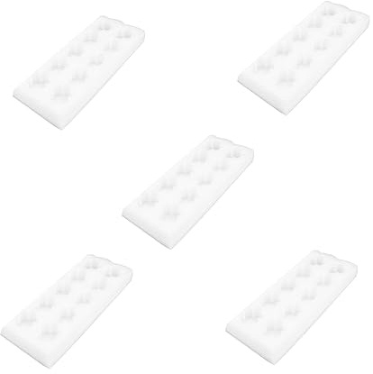 DOITOOL Vassoio per Uova in Lana di Perle Epe Set da 5 Pezzi Porta Uova Antiurto Bianco Contenitore per Conservazione e Protezione