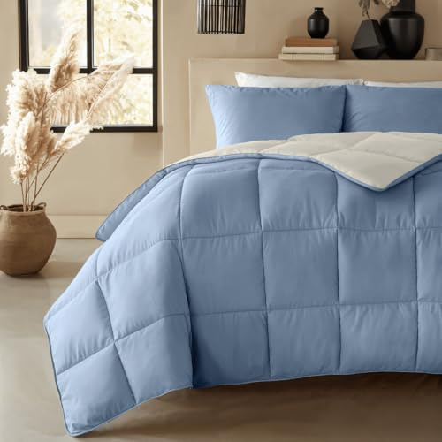 Zelesta Premiumbed Bettdecke 140x200 4 Jahreszeiten - Daunendecke - Bettwäsche winterdecke und Sommer-Bettdecke warm Duvet - Waschbare bettdecke ohne Bezug - Anti-Allergene Steppdecke - Baumwolldecke
