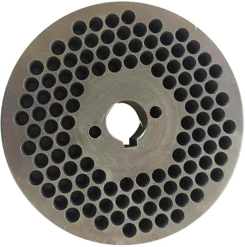 THUXEON 6MM Holes Plate for 4 Head Rollers Animal Feed Pellet Machine Grinding Disc Only for 180 Model Series Pellet Mill Machine