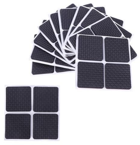 FIXOSHEE Tappetini Proteggi Pavimenti Antiscivolo in Eva Autoadesivi, Cuscinetti Ferma Mobili 4x4 Cm, 10 Pezzi Per Protezione Antifrizione Sedie e Tavoli, Accessori Per Arredamento Casa