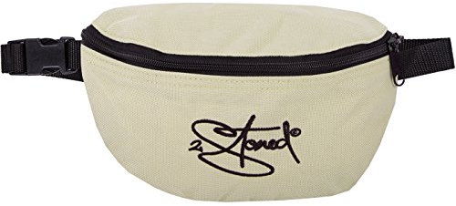 2stoned Gürteltasche Bauchtasche mit Stick Classic Logo in Beige für Erwachsene und Kinder