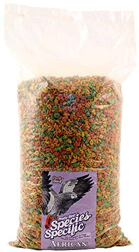 Pretty Bird International BPB79313 Species Specific African Bird Food with Extra Calcium, 20-Pound