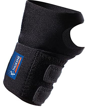 Thuasne Sport - Poignet Élastique - Entorse Poignet, Tendinopathies - Orthèse Souple avec Système de Fermeture Ajustable - Indice de maintien 1/3 - Dispositif Médical CE - TU