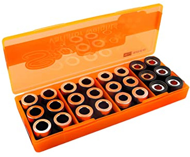 Stage6 Walzenbürsten-Set 19x15,5mm - 4 Gewichtssätze für optimale Leistung - Komplettes Set mit 12 Rollenhüllen