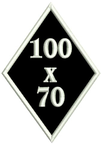 smartoutdoor Rauten-Aufnäher für deinen Wunschtext - viele Farben und Größen (10x7,7cm)