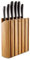 Robert Welch Signature Book Oak Knife Block Set. Multi Award Winning Design – Vegetable/Paring 10cm, Santoku 11cm, Kitchen 14cm, Cook’s 18cm, Bread 22cm, Carving 23cm, Book Oak Block. Saving £128.00.