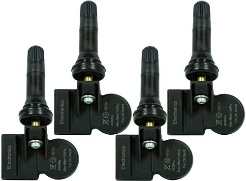 Electronicx 4 Stück RDKS TPMS Reifendrucksensor Reifendruck Sensor Sensoren Reifendruckkontrollsystem Ventile Reifenkontrollsystem Gummiventil kompatibel mit 3 6 CX-3 CX-4 MX-30 Atenza