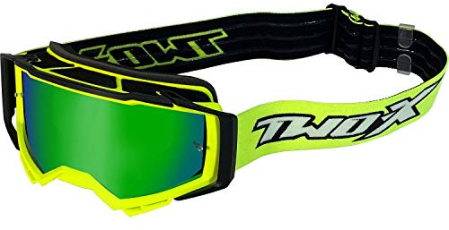 TWO-X Cross-Brille - Motocross-Brille - Kratzfeste Motorrad-Brille - Enduro & Downhill - Modell Atom
