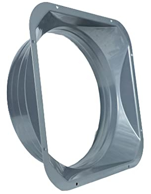 Flangia per tubo diritto in metallo con flangia per il sistema di ventilazione di raffreddamento di riscaldamento 8 pollici (19,8 cm)