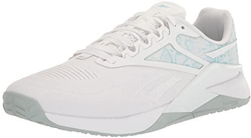 Reebok Womens Nano_X2 Fitness Workout Athletic and Training Shoes, White/Seaside Grey/Hint Mint, 42 EU