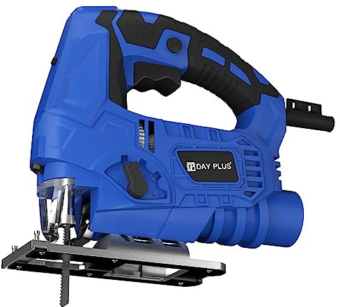 3000W Electric Jigsaw Cutter 6 Speed Laser Guide 45° Pendulum Wood Metal Jig Saw, 100mm Wood Cutting, 10mm Steel Cutting, 30mm Plastic Cutting，2M Wire