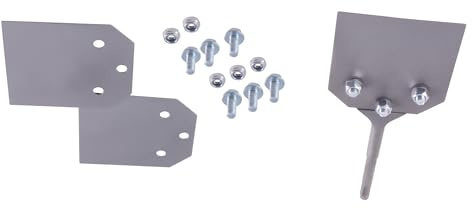 SUKITMISO Burin à mastic, burin à carrelage 250 x 100 mm avec 2 lames de rechange, pour le décapage de colle à plancher, moquette, linoléum, colle à carrelage, carreaux de PVC, peinture
