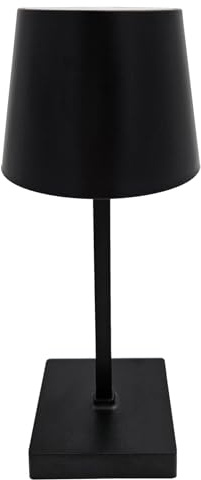 Meinposten Lampe LED ohne Kabel Touch Tischleuchte Tischlampe Leuchte kabellos dimmbar (Schwarz, Höhe 26 cm (Modell Molly))