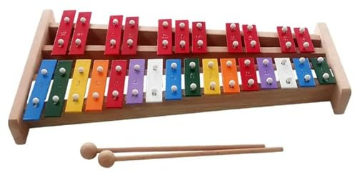Xylophon 27 Töne Glockenspiel-Xylophon Professionell Kompakt Für Musikliebhaber Erwachsene Glockenspiel-Xylophon Mit Schlägeln(A)
