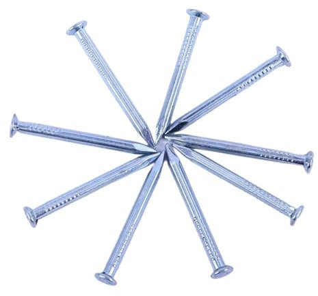 clous de maçonnerie,Clous de maçonnerie pour le， Clou en acier blanc 100 pièces, clou en ciment galvanisé(50mm (400g))