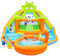 WELLFUNTIME Inflatable Water Double Slides Park with Blower, Bouncy Castle with Water Cannon, Dino Pool, Frog Castle, Climbing Wall, Basketball Hoop, Backyard Water Park for Kids