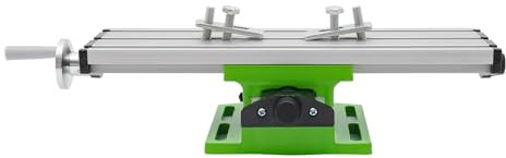 Milling Machine Multifunction Worktable Milling Drilling Slide Table for Bench Drill Adjustment X-Y, X Direction Stroke 20cm, Y Direction Stroke 5cm