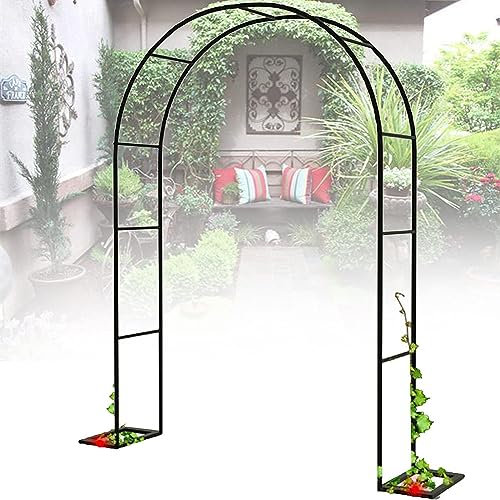 Arche de Jardin en Treillis, Arche extérieure pour terrasse de Jardin – Arche métallique résistante aux intempéries pour Plantes grimpantes | Pergola autoportante en Treillis – 3,5 m de larg