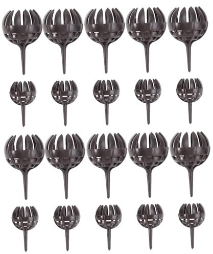 KONTONTY 20pièces Boîte De Stockage Engrais Plastique Pot Engrais Pour Plantes Intérieur Balcon Support Bonsaïs Et Orchidées