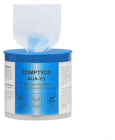 Dust Optical Fiber Cleaning Wipes for Precision Instruments, Cleans Over 600 Times, Lint and Dust Material