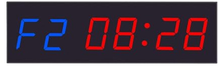 BAFEIYA Grande Orologio Digitale a LED di Grandi Dimensioni 1,8 Pollici 6 cifre LED Timer intervallo progmabile Conto alla rovescia/UP cronometro Orologio in Tempo Reale Palestra Fitness