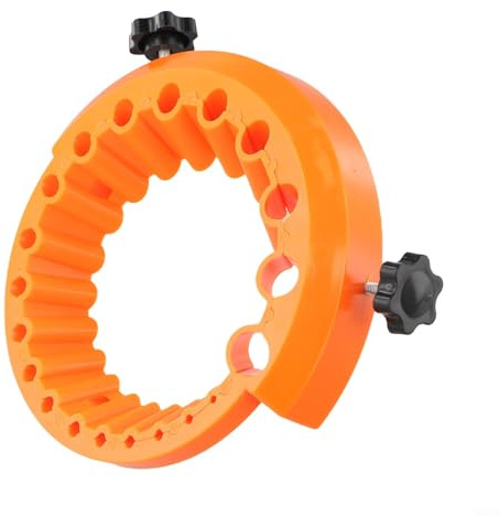 Drill Bit Sharpener Guide Tool for Angle Grinder - Sharpening Attachment with Multi-Angle Design, Compatible with Various Drill Bits (Orange)(Orange Green)