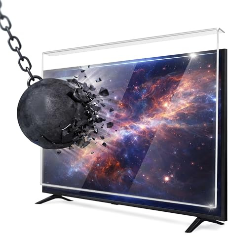 BAMOF TV Bildschirmschoner 82 Bildschirm (32 Zoll) - Abgehängt und fixiert - AntiSchaden TV Schutz - Fernsehfilm für LCD, LED, 4K OLED und QLED HDTV Displayschutz für Fernsehe