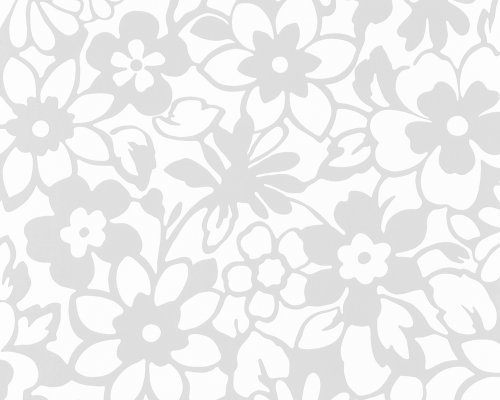 A.S. Création Papiertapete Samba, Mustertapete, floral, grau, weiß, 882653