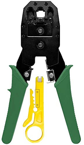 OcioDual Tenaza Alicate Crimpadora de Cables Red Ethernet Y Telefono RJ45 RJ12 RJ11