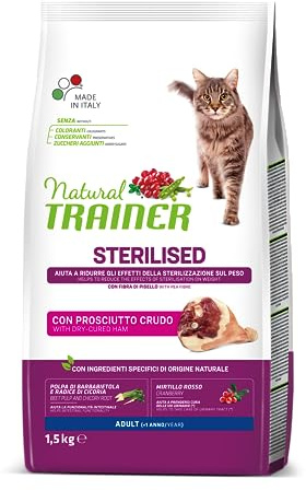 Trainer Cibo per Gatti Sterilizzati con Prosciutto, 1.5 kg